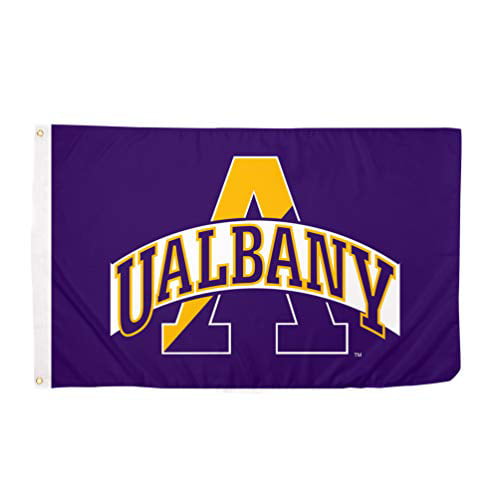Style 7a University at Albany UALBANY Great Danes NCAA 100/% Polyester Indoor Outdoor 3 feet x 5 feet Flag
